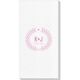 Laurel Wreath with Heart and Initials Deville Guest Towels Image 1 of 3
